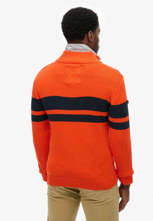 Image du produit Superdry Pull camionneur rayé en maille de coton (M)