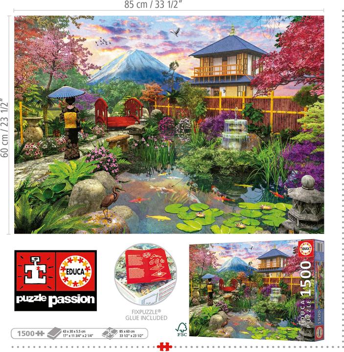 Produktbild Educa 19937 Πάζλ 1500Τεμ. Japanese Garden (1500 Teile)