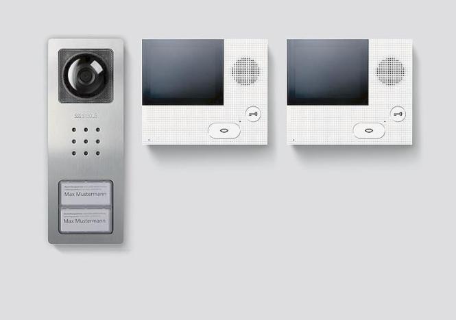 Productafbeelding Siedle SET CVB 850-2 E/W Videoset Basis geborsteld roestvrij staal (Bedraad)