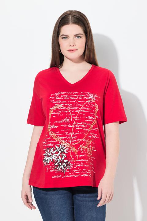 Produktbild Ulla Popken T-Shirt, Trachtenmotiv, Classic, Rundhals, Halbarm (62)