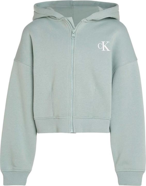 Immagine prodotto Calvin Klein Felpa con Cappuccio e Zip Intera Logo Bambini (140)