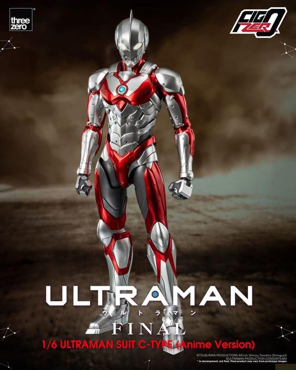Actual product image ThreeZero Ultraman FigZero action figure 1/6 Ultraman Suit C-Type (Anime Version) 31 cm