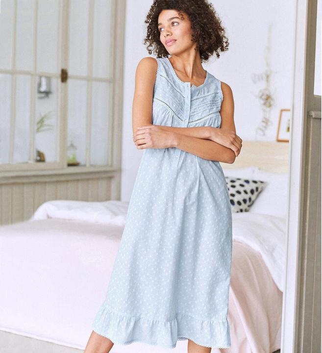 Produktbild Anne Weyburn Ärmelloses Nachthemd aus Bio-Baumwolle (48)