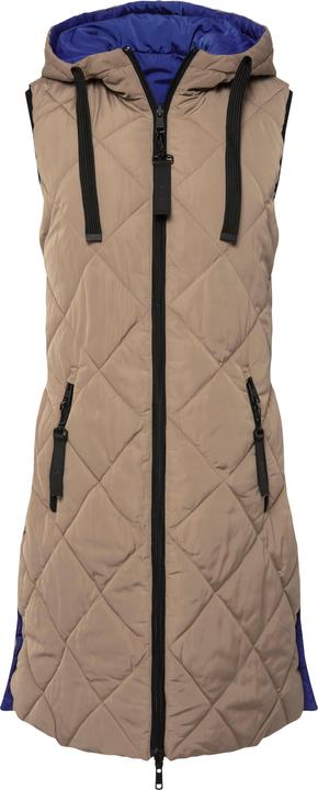 Produktbild Laurasøn Wende-Weste, lange Form, Stepp, Kapuze, 2-Wege-Zipper (L)