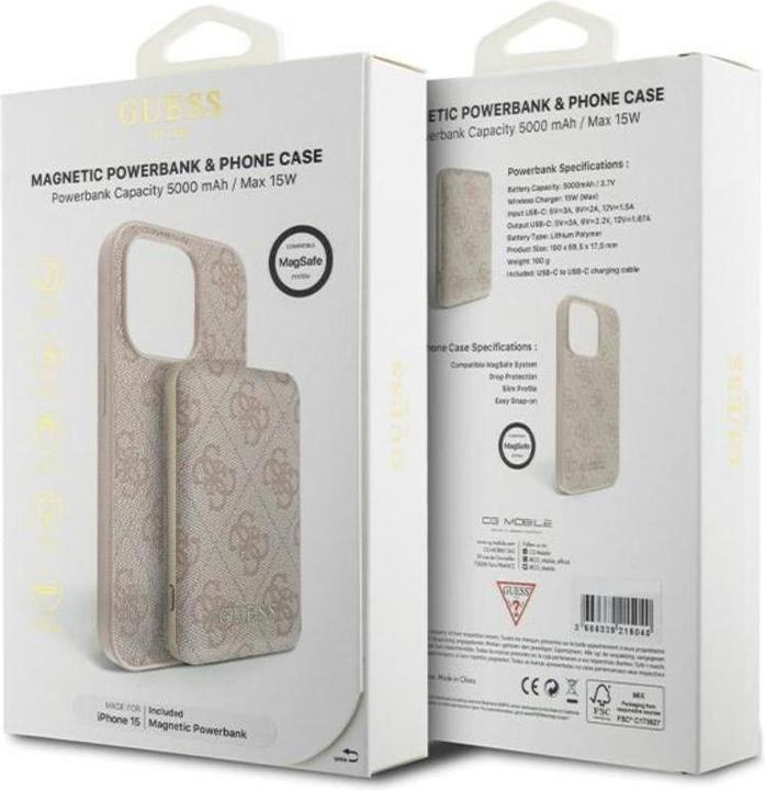 Produktbild Guess Set Magnetic Powerbank & Phone Case (Apple iPhone 15)