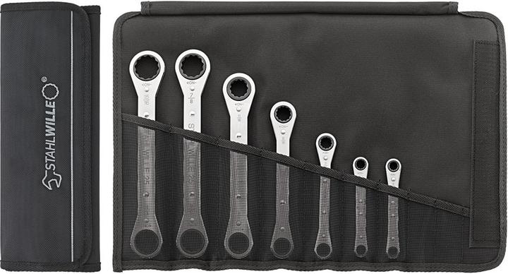 Productafbeelding Stahlwille Dubbele ratelringsleutelset (10 mm, 11 mm, 12 mm, 13 mm, 14 mm, 15 mm, 16 mm, 17 mm, 18 mm, 19 mm, 7 mm, 8 mm, 9 mm)