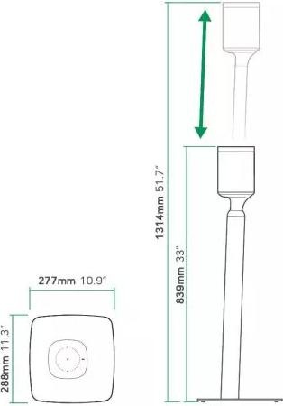 Actual product image Flexson Play:1 (1 pcs., Stand, Height-adjustable)