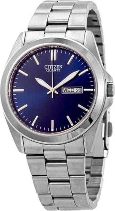 Citizen Orologio in Acciaio Inossidabile con Quadrante Blu Quarzo (40 mm)