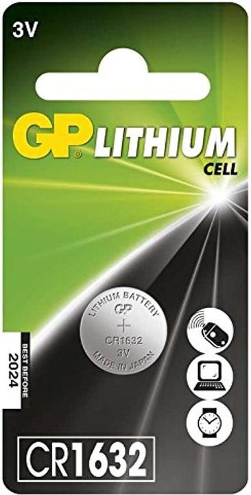 GP Batteries LITHIUM BUTTON CELL CR1632 (1 Stk., CR1632, 140 mAh)