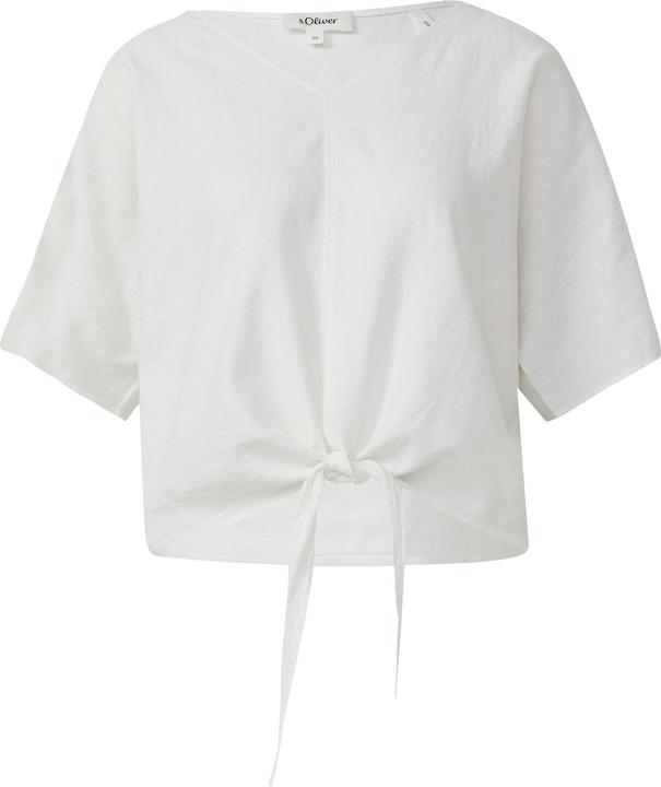 Immagine prodotto s.Oliver Bluse Verkürzte Leinenmix-Bluse im Relaxed Fit (46)