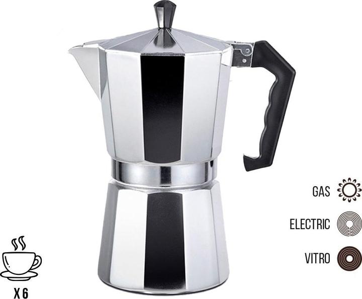 Produktbild EDM Italienische Kaffeemaschine Aluminium 6 Tassen