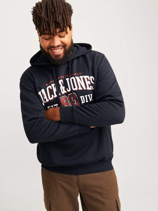Produktbild Jack & Jones JJELOGO SWEAT HOOD 2 COL 24/25 NOOS PLS (7XL)