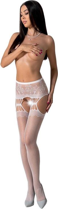 Produktbild Passion S027 Medias Con Liguero Blanco Talla Unica (One Size, Einzelpack)