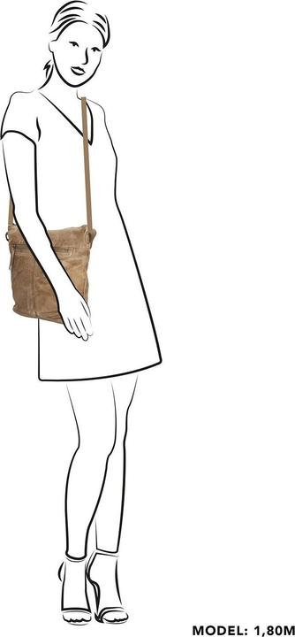 Produktbild Hide & Stitches Paint Rock Schoudertas - Zand - 100% Leer