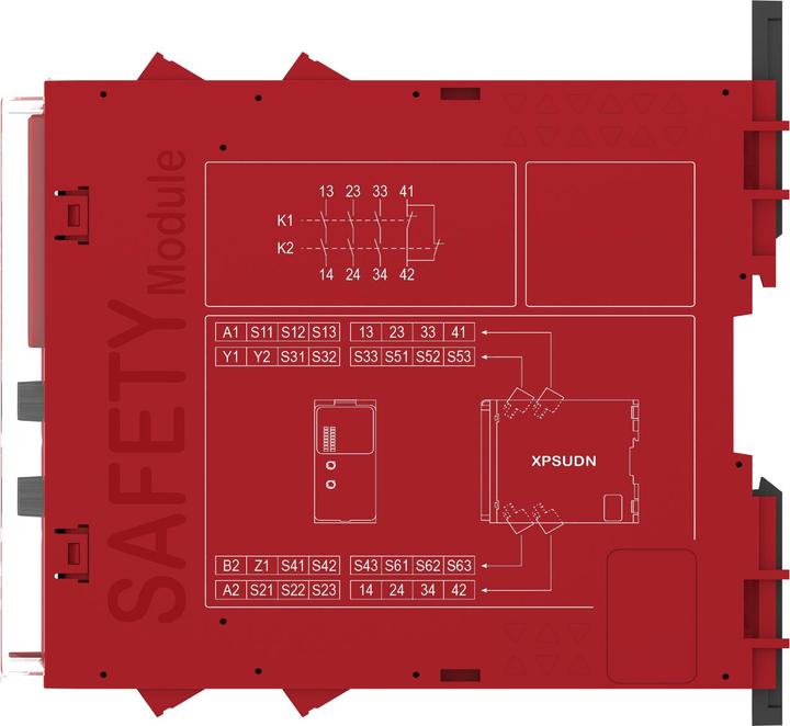 Produktbild Schneider Electric XPSUDN13AP 8FKT 6K 3S 1Ö1T 24V SK Sicherheitsrelais