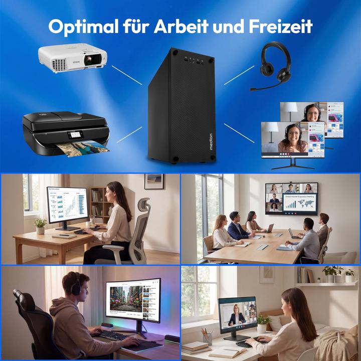 Produktbild Medion Multiworx E32 PC (1000 GB, 16 GB, Intel Core i5-14400)