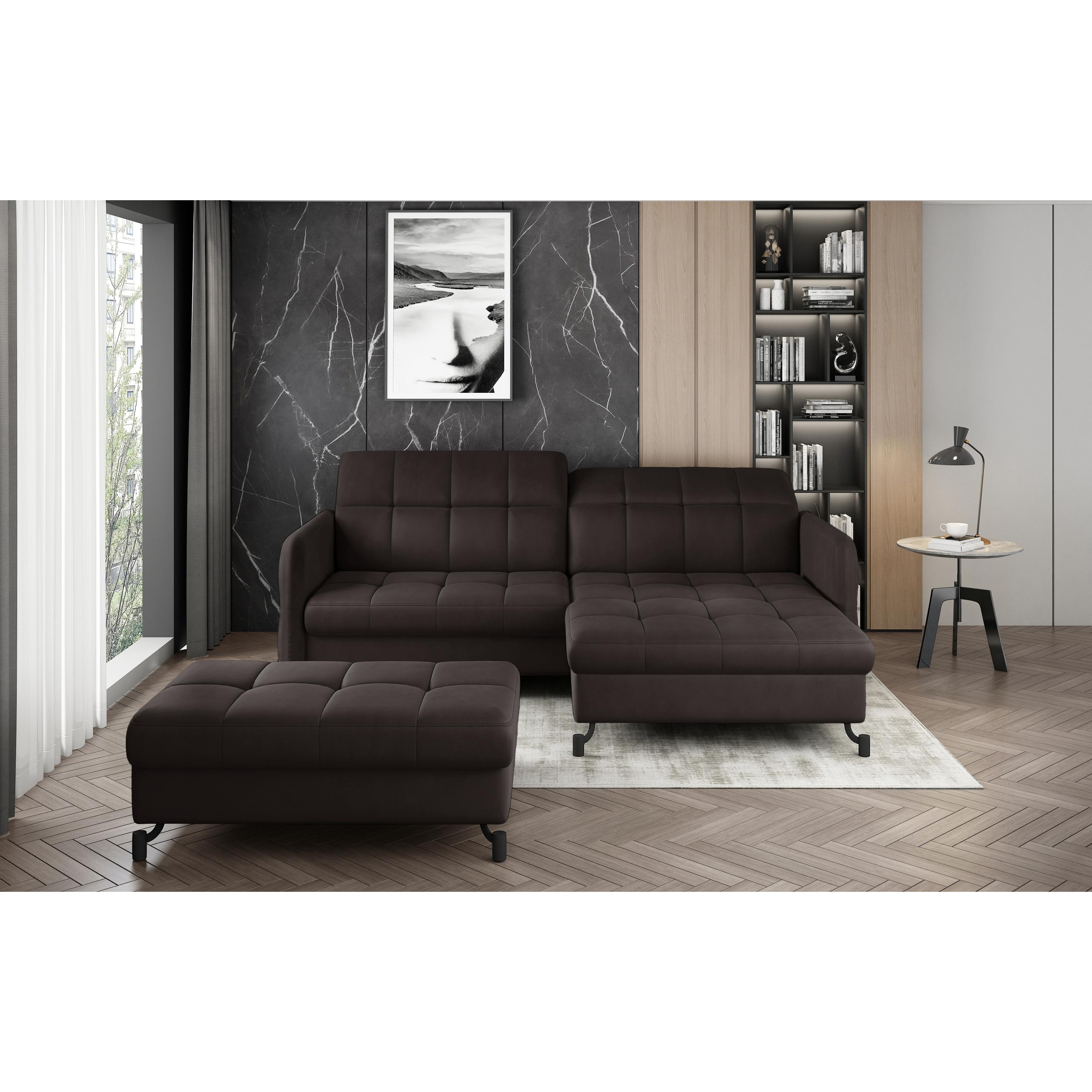 ELTAP, Sofa, Narożnik Lorelle + Pouf (Ecksofa, Polstergruppe, Bettsofa)
