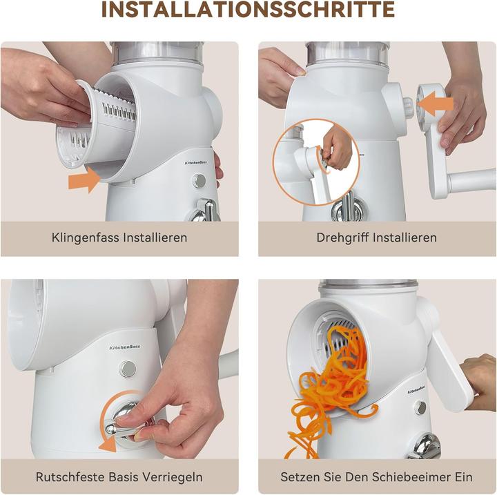 Image du produit KitchenBoss Gemüseschneider mit Kurbel