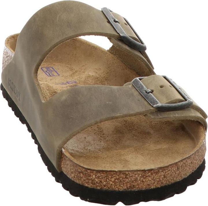 Actual product image Birkenstock Arizona Soft Footbed natural leather oiled normal (37)