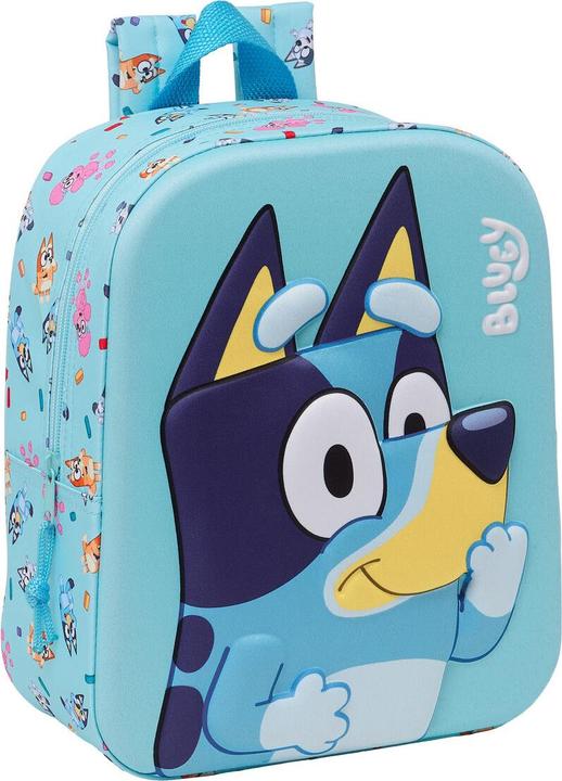 Bluey Schulrucksack Himmelsblau 22 x 27 x 10 cm 3D
