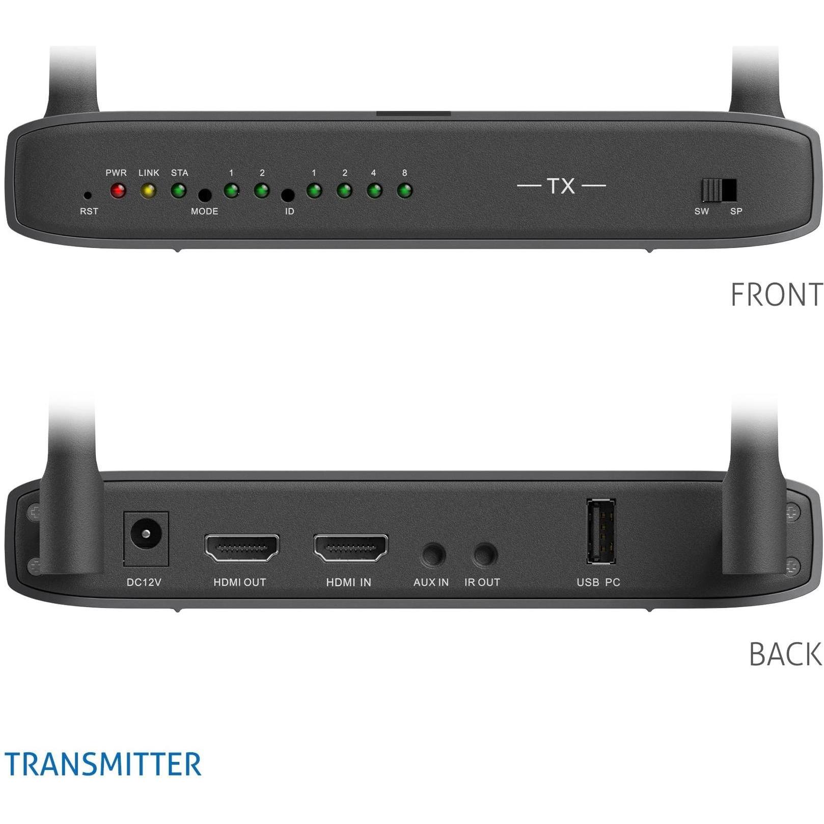Thumbnail - Purelink Wireless HD Extender Set, 100m - Cinema Serie, KVM Switch, Schwarz