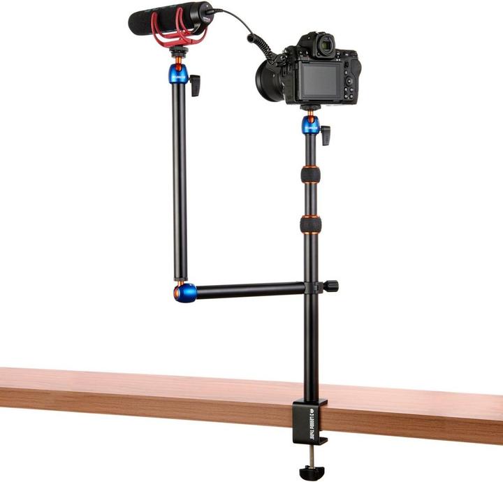 Produktbild 3 Legged Thing Camera Desk Mount Stand CDMS 2A Black / Blue (Kunststoff)