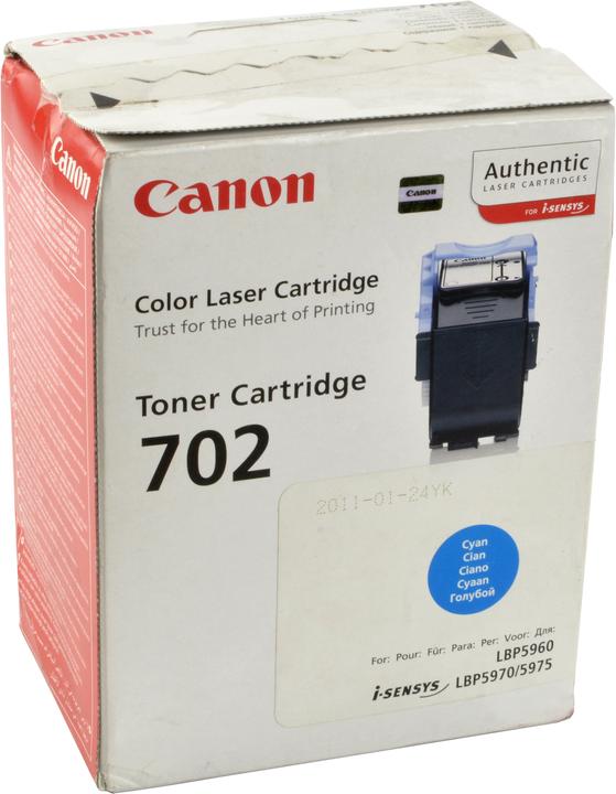 Produktbild Canon 702 - Cyan - Original - Tonerpatrone (BK)