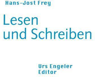 Produktbild Lesen und Schreiben (Deutsch, Hans J Frey, 2003)