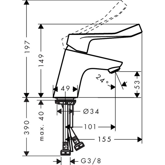 Thumbnail - hansgrohe, Badarmatur, Focus Chrom