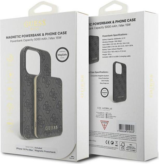 Produktbild Guess Set Magnetic Powerbank & Phone Case (Apple iPhone 14 Pro Max)
