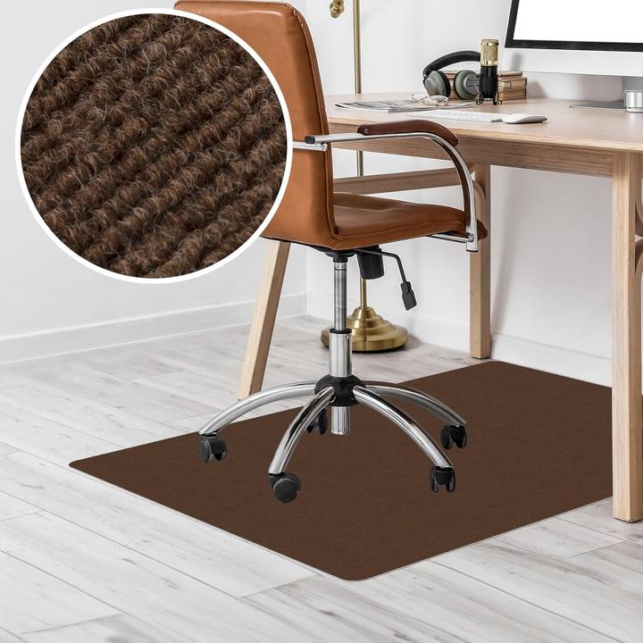 Actual product image Anro Selbsthaftende Bodenschutzmatte für Bürostuhl (90 x 120 cm)