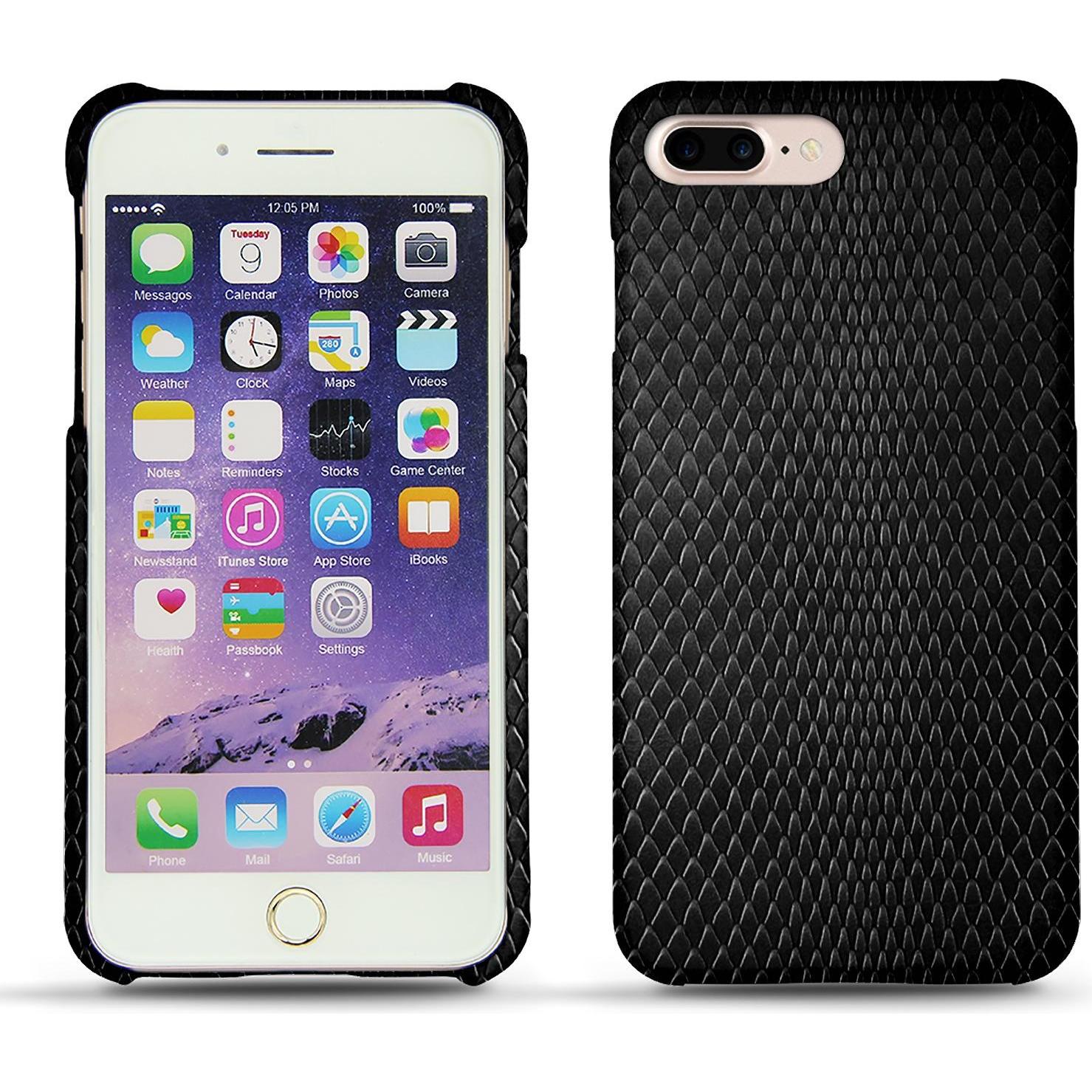 Noreve Lederschutzhülle (Apple iPhone 7 Plus), Smartphone Hülle, Schwarz