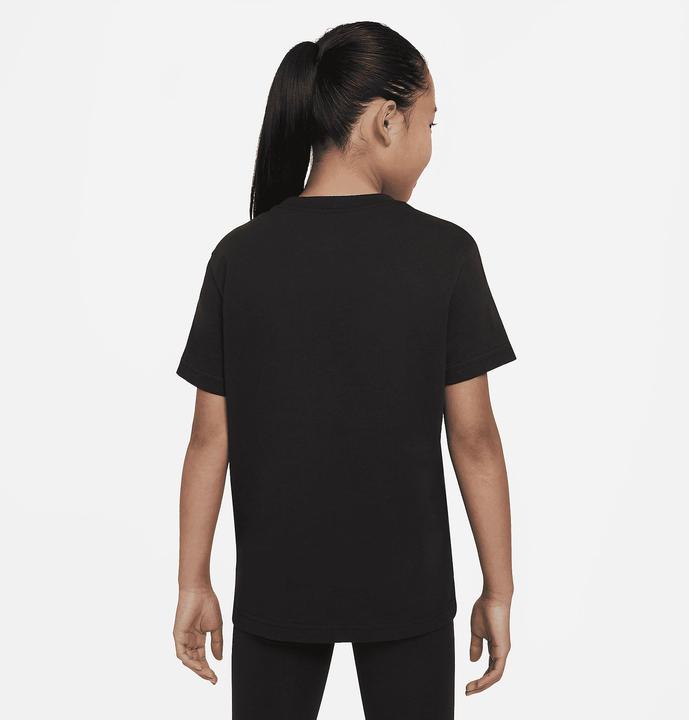 Actual product image Nike Girls G NSW Tee ESSNTL BF T-Shirt, Black/White, L (L)