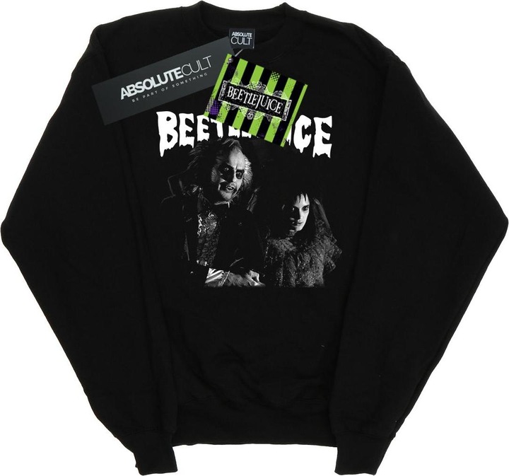 Actual product image Beetlejuice Mens Monochrome Pair Cotton Sweatshirt (XL)