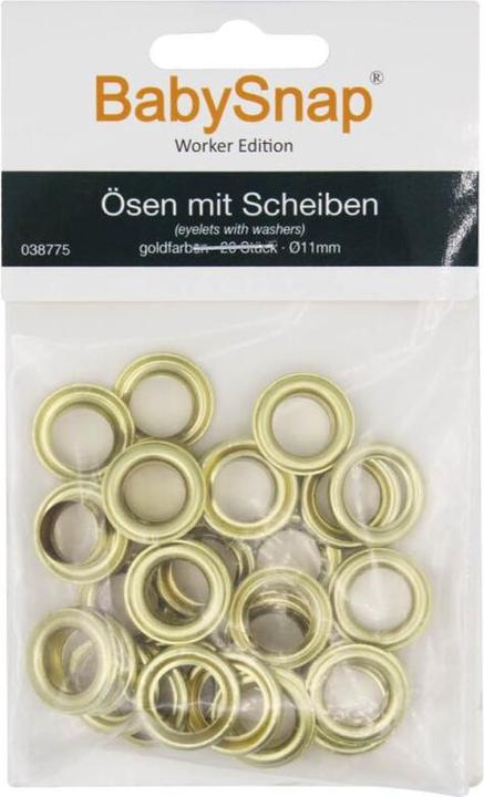Immagine prodotto BabySnap Occhielli con dischi 11 mm oro