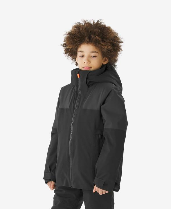 Produktbild Wedze Skijacke Jungen 8 – 14 Jahre warm wasserdicht - 900 schwarz (164)