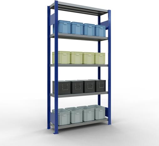 Actual product image Schulte Lagertechnik MULTIplus330 basic racking system with length ledgers