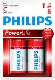 Produktbild Philips Power Alkaline (2 Stk., C)