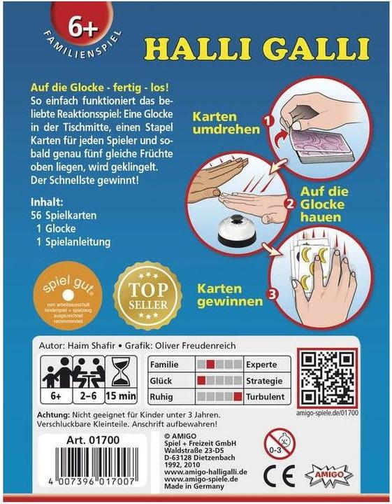 Actual product image Amigo Halli Galli (English, French, German, Italian, 2 - 6 Players)