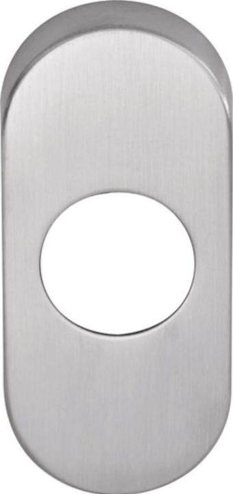 Actual product image Ogro Lever handle rose 6621 AL Aluminium F1 Escutcheon thickness 9 mm round oval (Door handle)