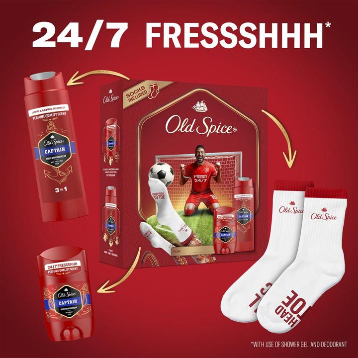 Produktbild Old Spice Kinkekomplekt Captain Footballer