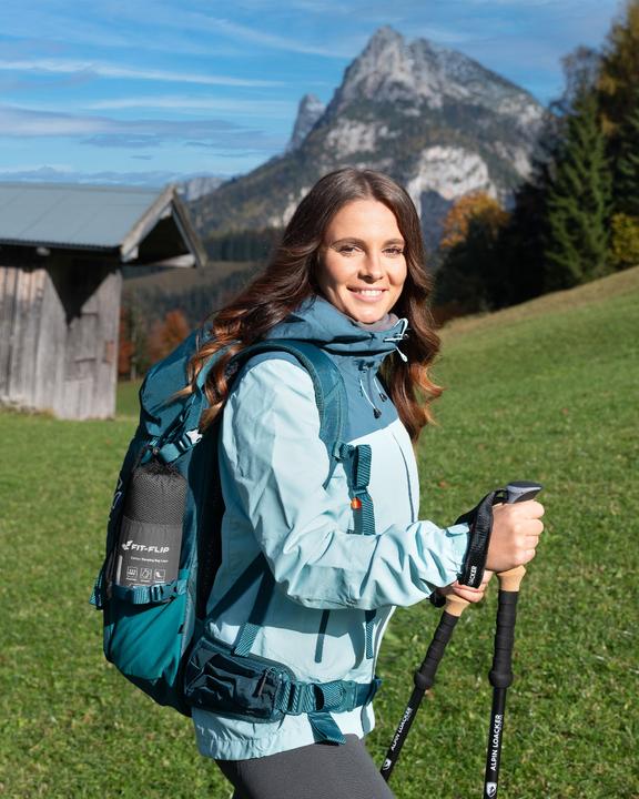 Produktbild Fit-Flip Hüttenschlafsack Baumwolle ultraleicht mit Kissenfach 90x220cm (220 cm)