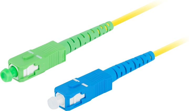 Produktbild Lanberg Fiberglas optic Netzwerkkabel Sm Sc / Apc-Sc / Upc Simplex 3.0mm 1m gelb (S/UTP, CAT6e, 1 m)