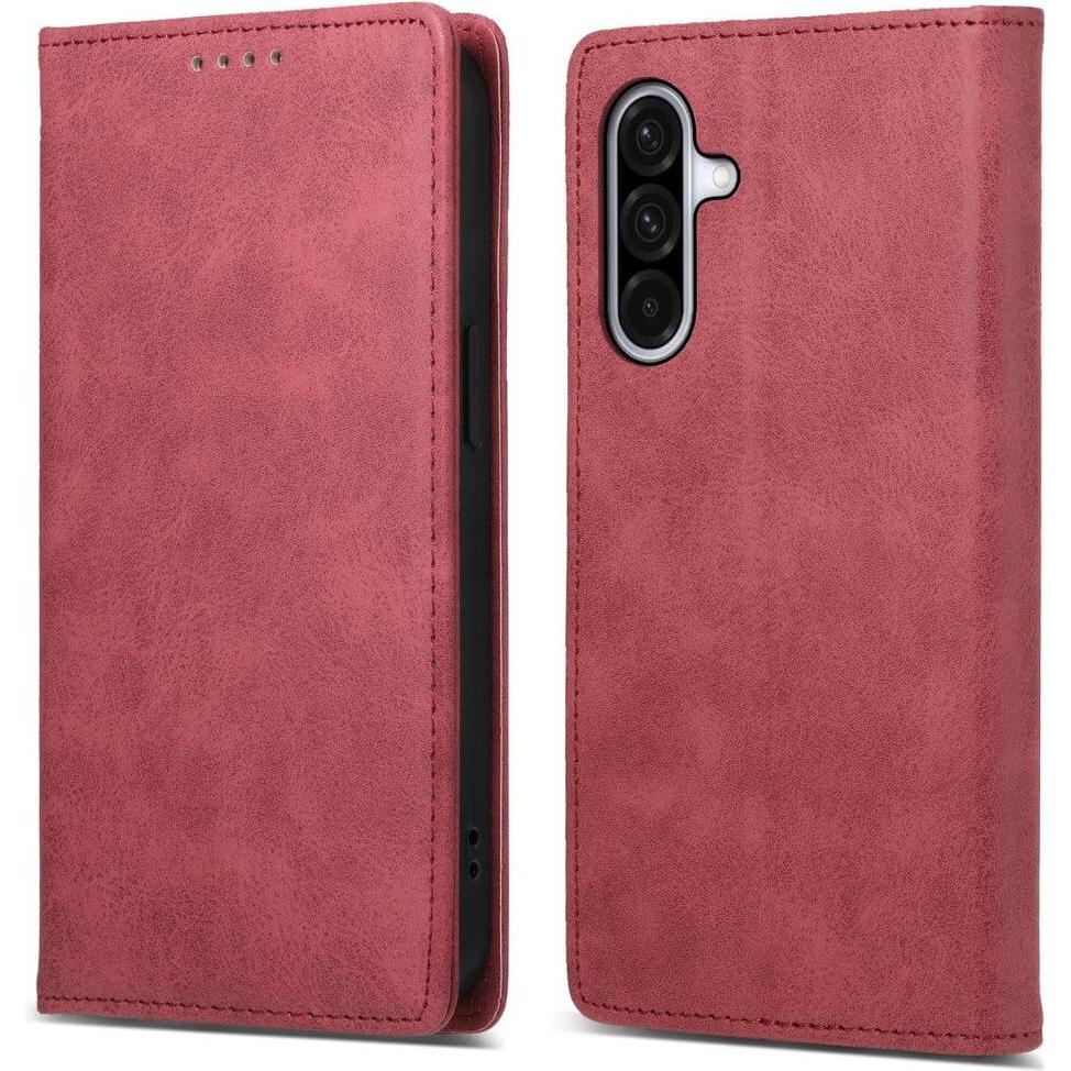 Cover-Discount Galaxy A56 5G - Flip Case mit RFID Blocker (Samsung Galaxy A56), Smartphone Hülle, Rot