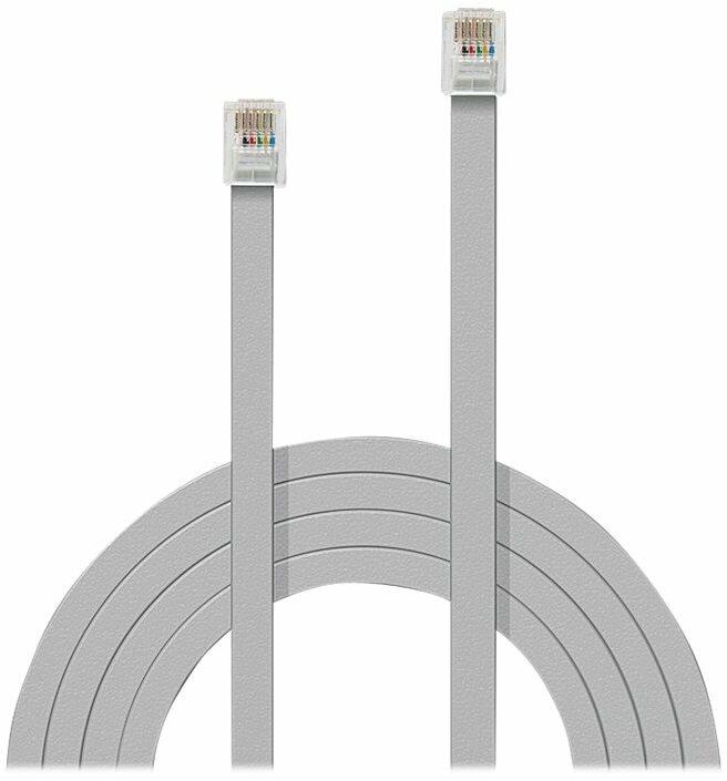 Actual product image Lindy RJ-12 cable male/male
