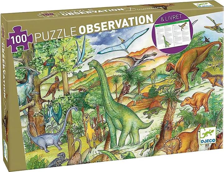 Djeco Puzzle dinosaur 100 pieces (incl. booklet) (100 pieces)