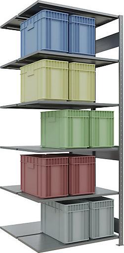 Actual product image eurokraft pro Boltless shelving, double row