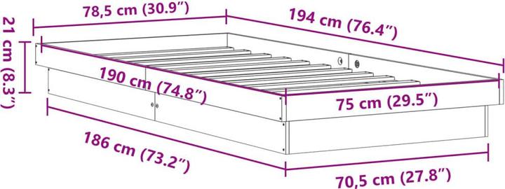 Image du produit VidaXL Alidia (75 x 190 cm)