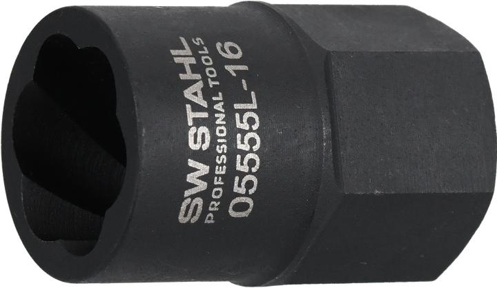 Actual product image SW-Stahl SW steel spiral groove insert 3/8 inch, 16 mm external hexagon, 05555L-16 (16 mm)