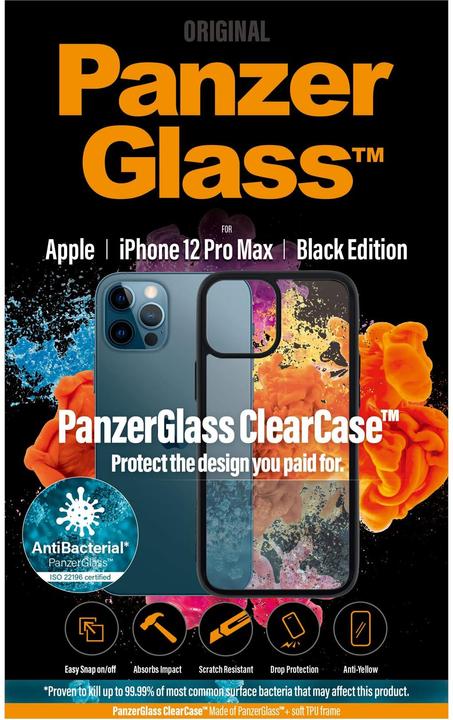 Produktbild PanzerGlass ClearCase BlackFrame (Apple iPhone 12 Pro Max)